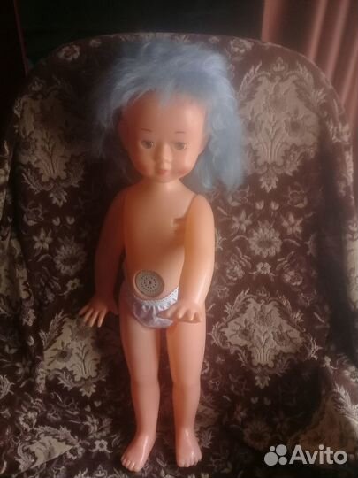 Кукла С Голубыми волосами