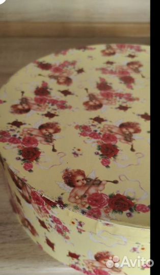 Набор чашек с блюдцами ангел, ангелочки. Новый