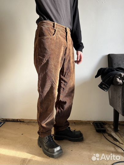 Винтажные брюки вельвет