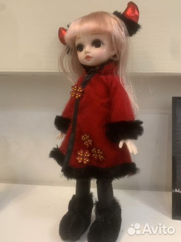 Кукла с рожками бжд