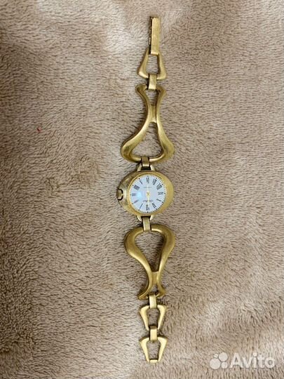 Часы Слава позолоченные AU с браслетов