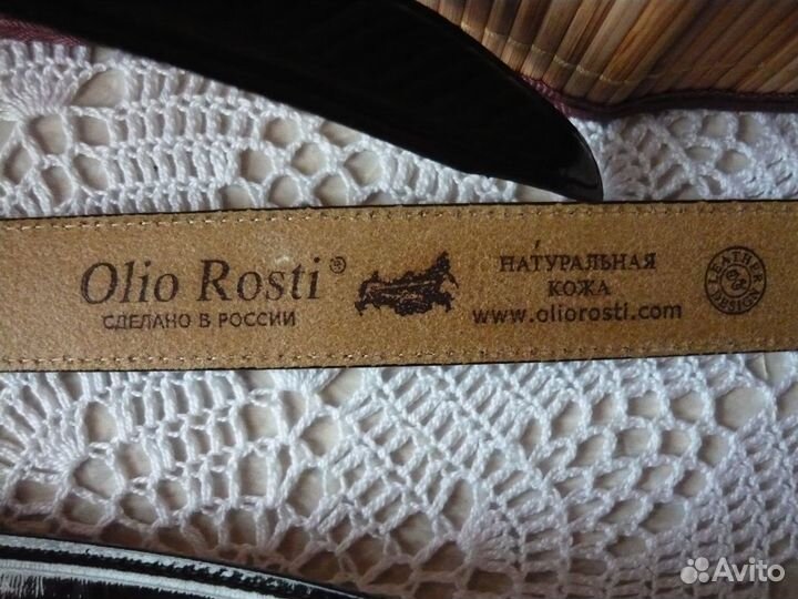 Ремень 120 см.черный, кожа натурал. лаковая.Россия