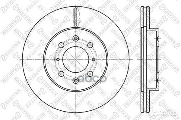 6020-2614V-SX диск тормозной передний Honda