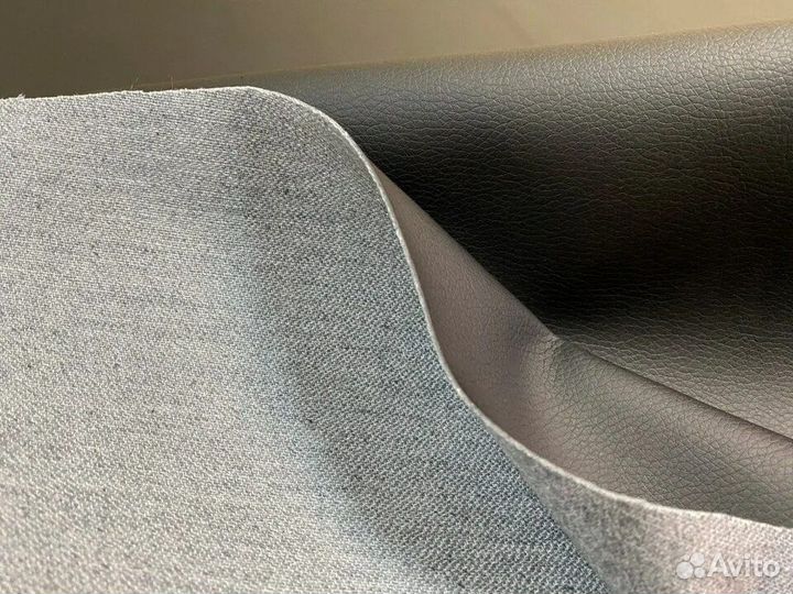 Серая экокожа Орегон для автотюнинга ширина 1,4 м