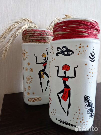 Ваза ручная работа ваза ручная роспись