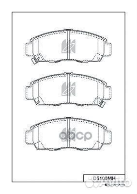 D5100M-01 747 12Y05-5100M колодки дисковые п