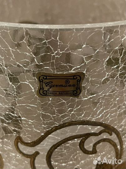 Хрустальная ваза богемия