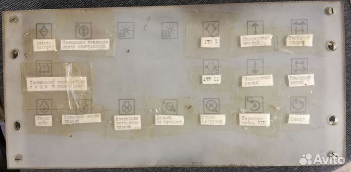 Табло световой индикации пульта управления тгм4