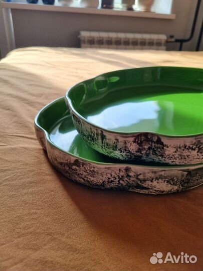 Ассиметричная тарелка (блюдо) от Craft Ceramica