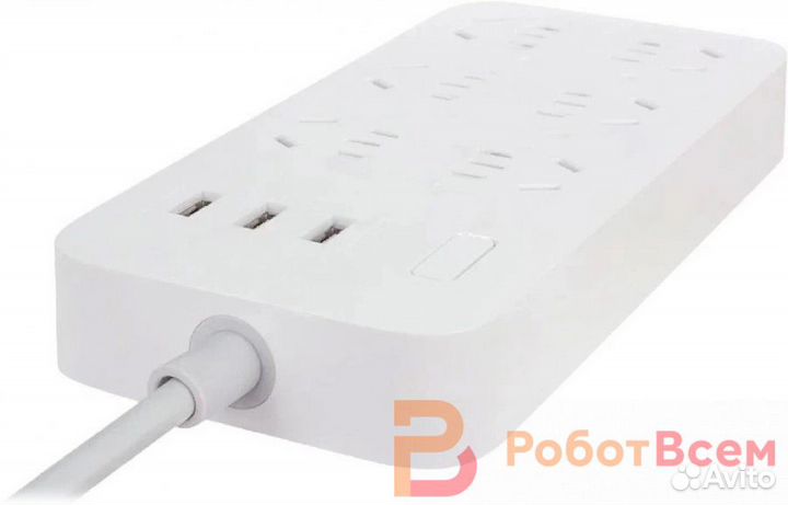 Удлинитель Xiaomi Mi Power Strip 6 розеток, 3 USB