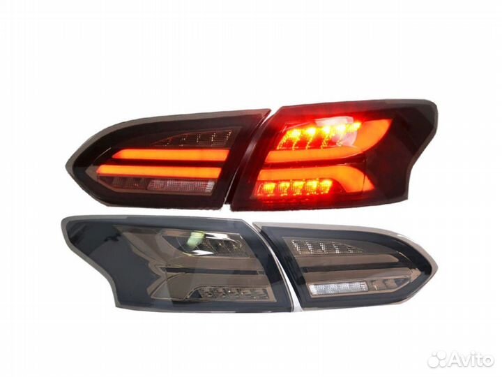 Комплект новых фонарей Ford Focus 3 рест темные ll