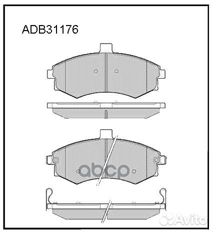 Колодки тормозные дисковые перед ADB31176 A