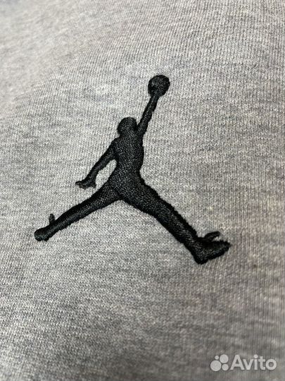 Спортивные штаны jordan флисовые серые