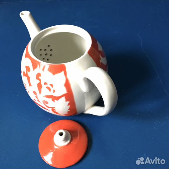 Чайник заварочный большой 0,8 л фарфоровый