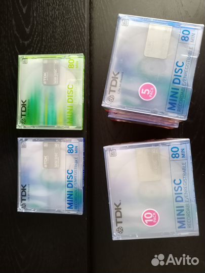 Минидиск minidisc новые TDK, Sony, Fuji
