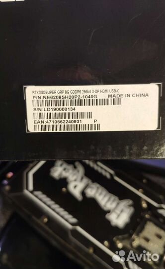 Видеокарта palit RTX 2080 super