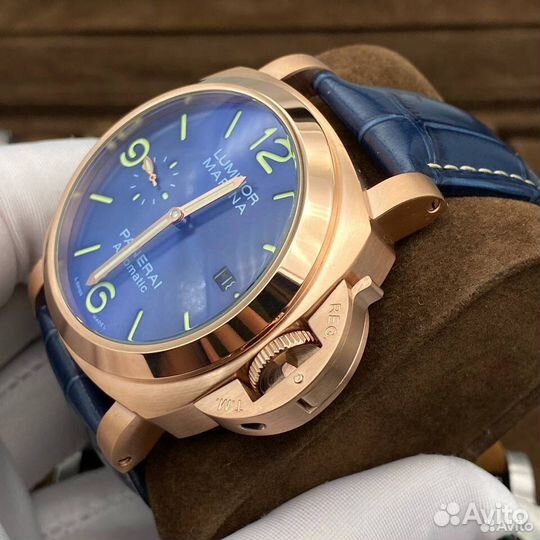 Часы мужские механические синие