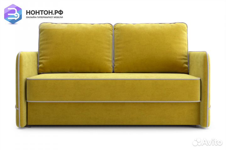 Диван еврокнижка Энерджи горчичный