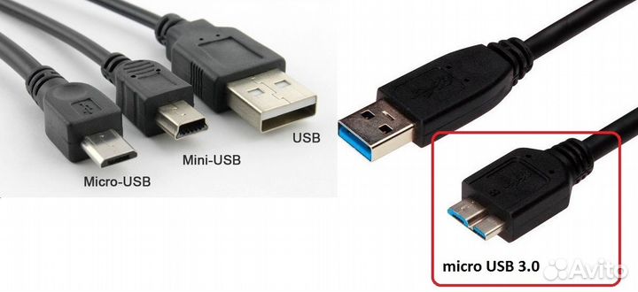 Адаптеры mini, micro, DVI, USB, VGA, PS/2