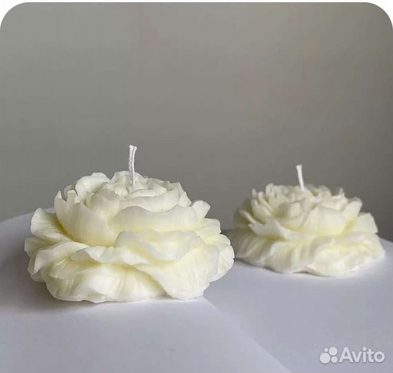 Молд Роза Пион для мыла, шоколада, свечей Форма