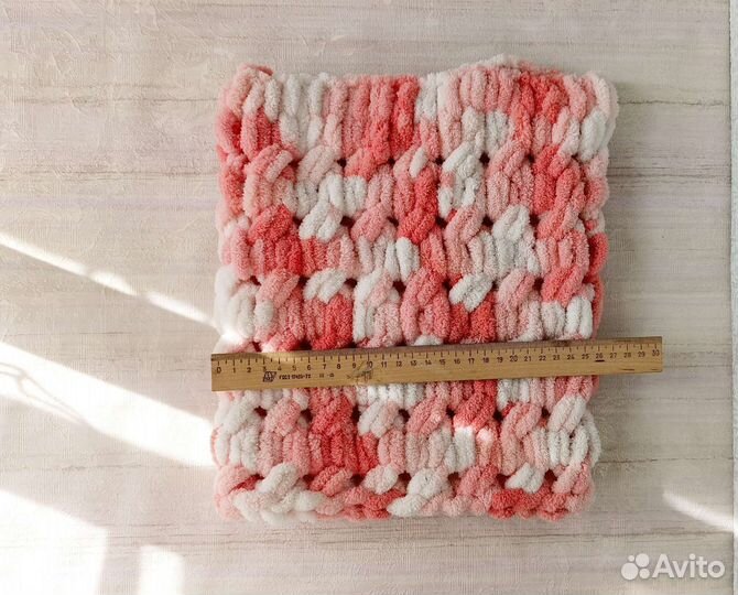 Шарф снуд из флиса, снуд шарф плюшевый для девочки