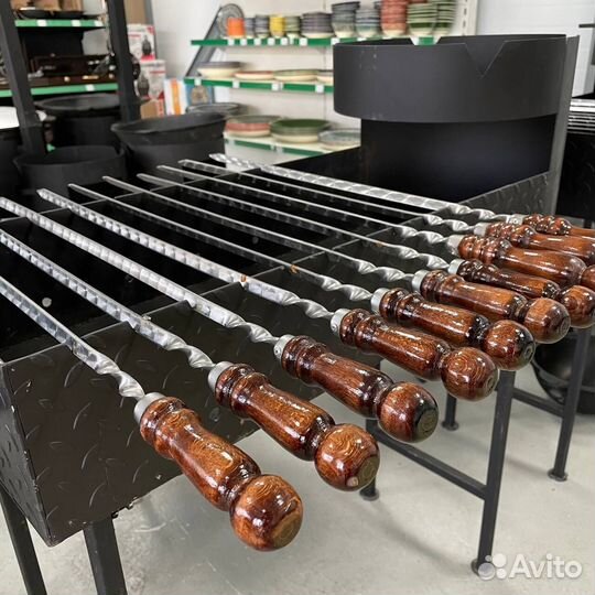 Шампуры железная ручка