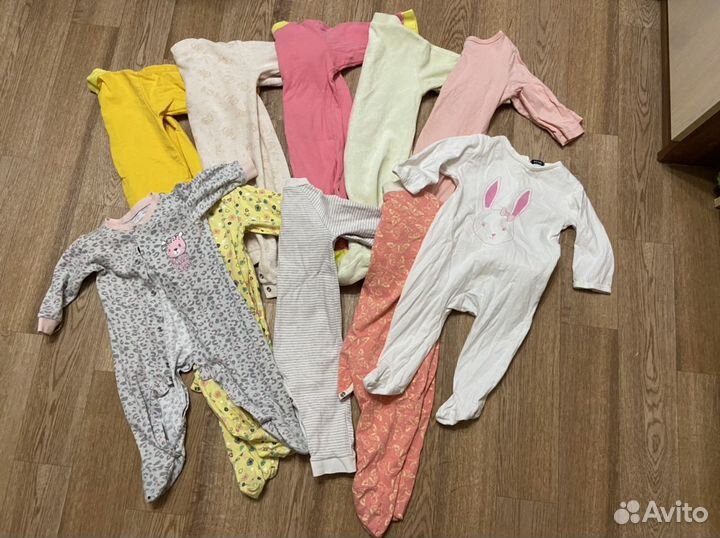 Вещи пакетом на девочку 62-74