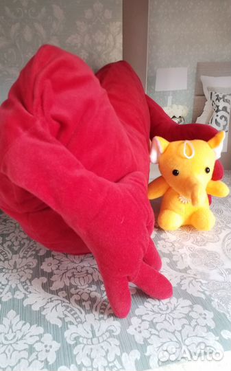 Мягкие игрушки подушечка сердце И слонёнок