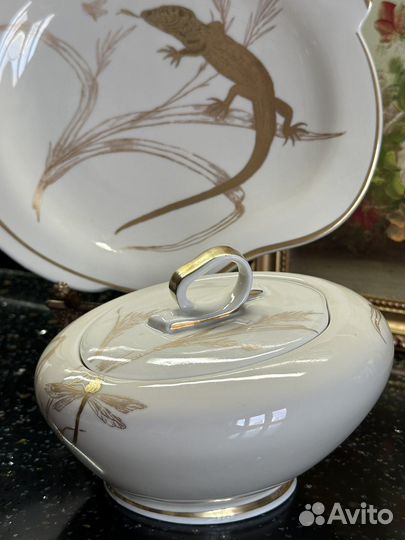 Блюдо шкатулка бомбоньерка Фарфор Райхенбах Герман