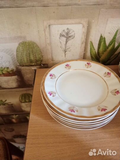 Фарфоровый чайный сервиз винтаж СССР