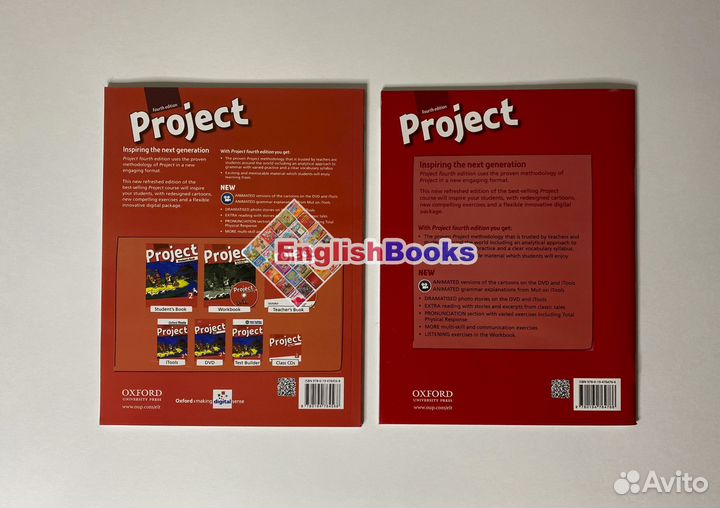 Project 2, 4ed, комплект (SB,WB,CD) новые