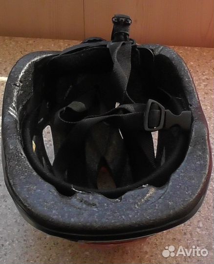 Велошлем Venzo детский, красно-серый (48-52)