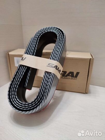 Универсальная резиновая губа samurai на бампер