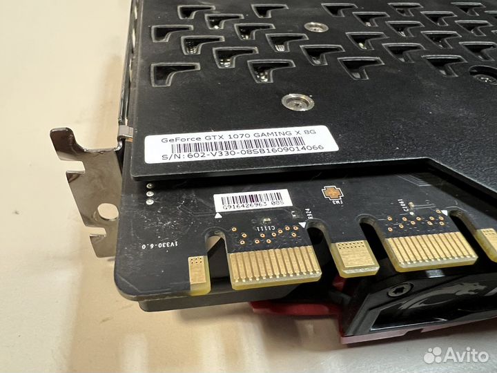 Видеокарта MSI gtx 1070 gaming x 8gb
