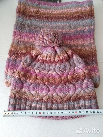 Комплект шапка и шарф женские