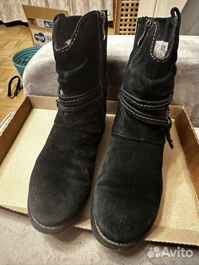 Сапоги женские натуральная замша 39