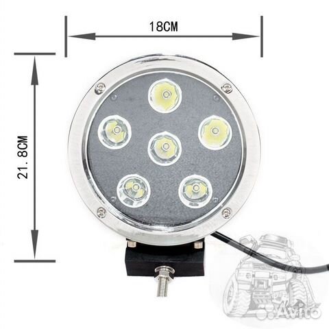 Фара диодная CH033 60W (6*10W) 180*218*90 мм