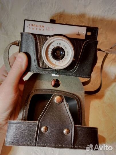 Пленочный фотоаппарат смена 8м времён СССР и чехол