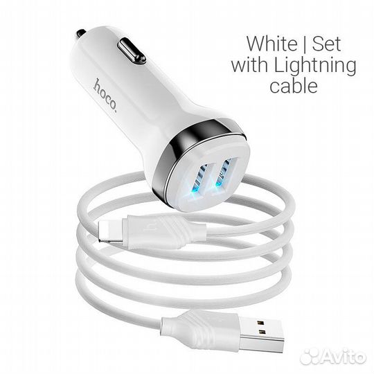 Автомобильное зарядное устройство hoco Z40 Superio
