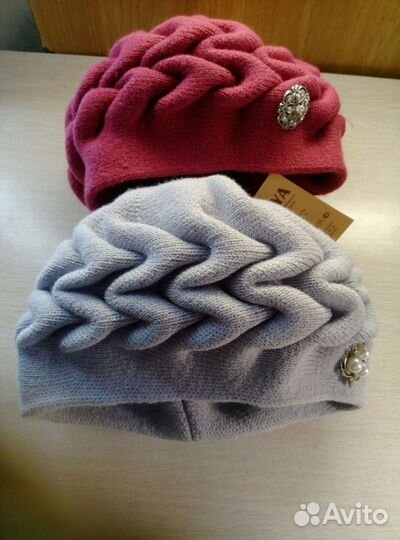Шапки новые вязаные
