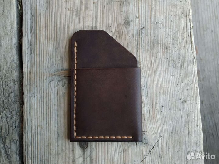 Картхолдер из натуральной кожи ручной работы