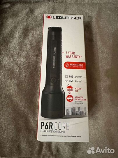 Фонарь ручной Led Lenser P6R Core, светодиодный