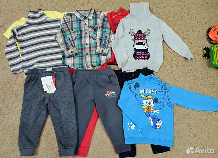 Вещи пакетом на мальчика 86 92
