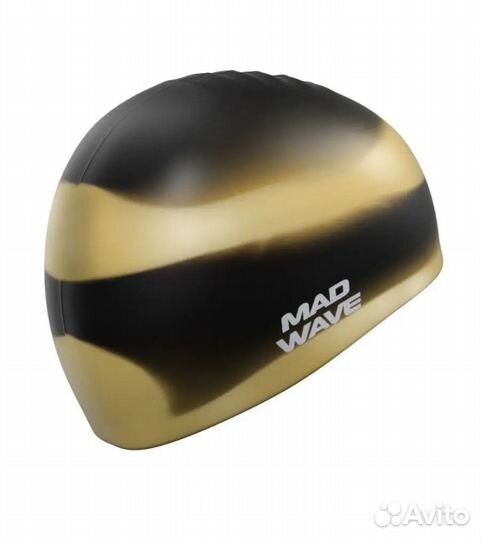 Шапочка для плавания MadWave золотая