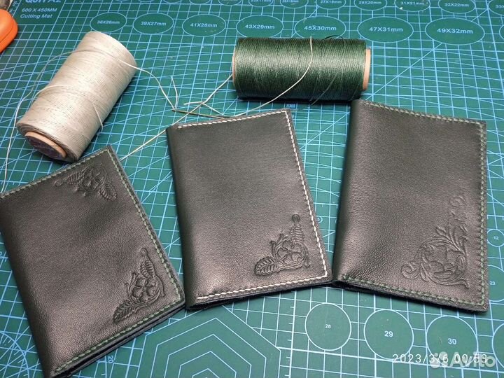 Обложка для документов из натуральной кожи