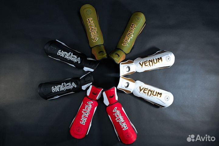 Защита голени и стопы Venum White