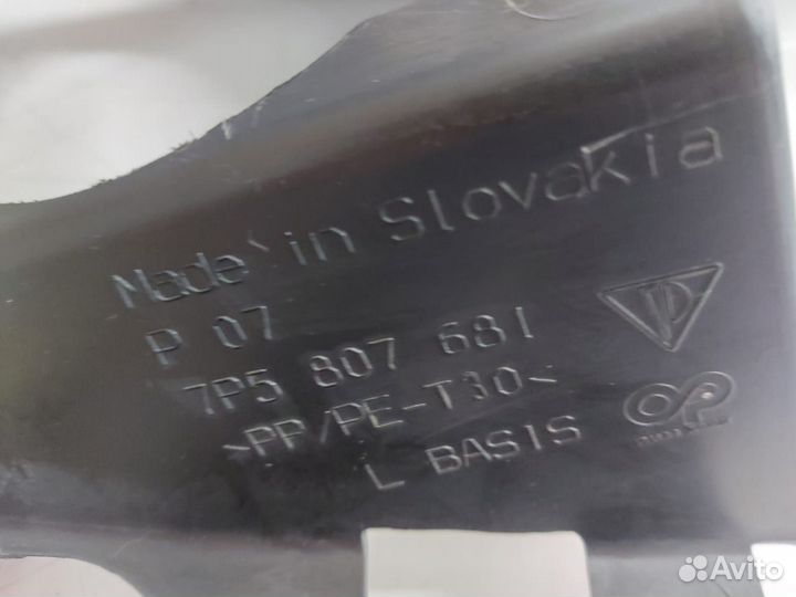 Решетка бампера переднего L Porshe Cayenne 10-14