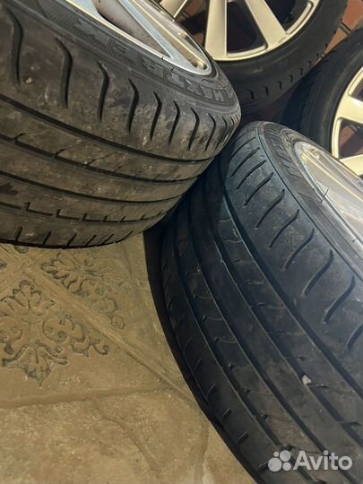 Литые диски резина r17 5x100 ET42 Polo/Rapid