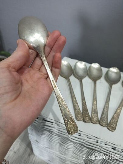 Ложки cтoловыe 6 шт мeльxиор. Очень рeдкие