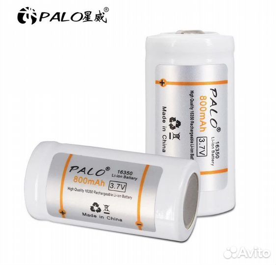 Аккумуляторы сг 123,16340/16350 -4 шт Palo